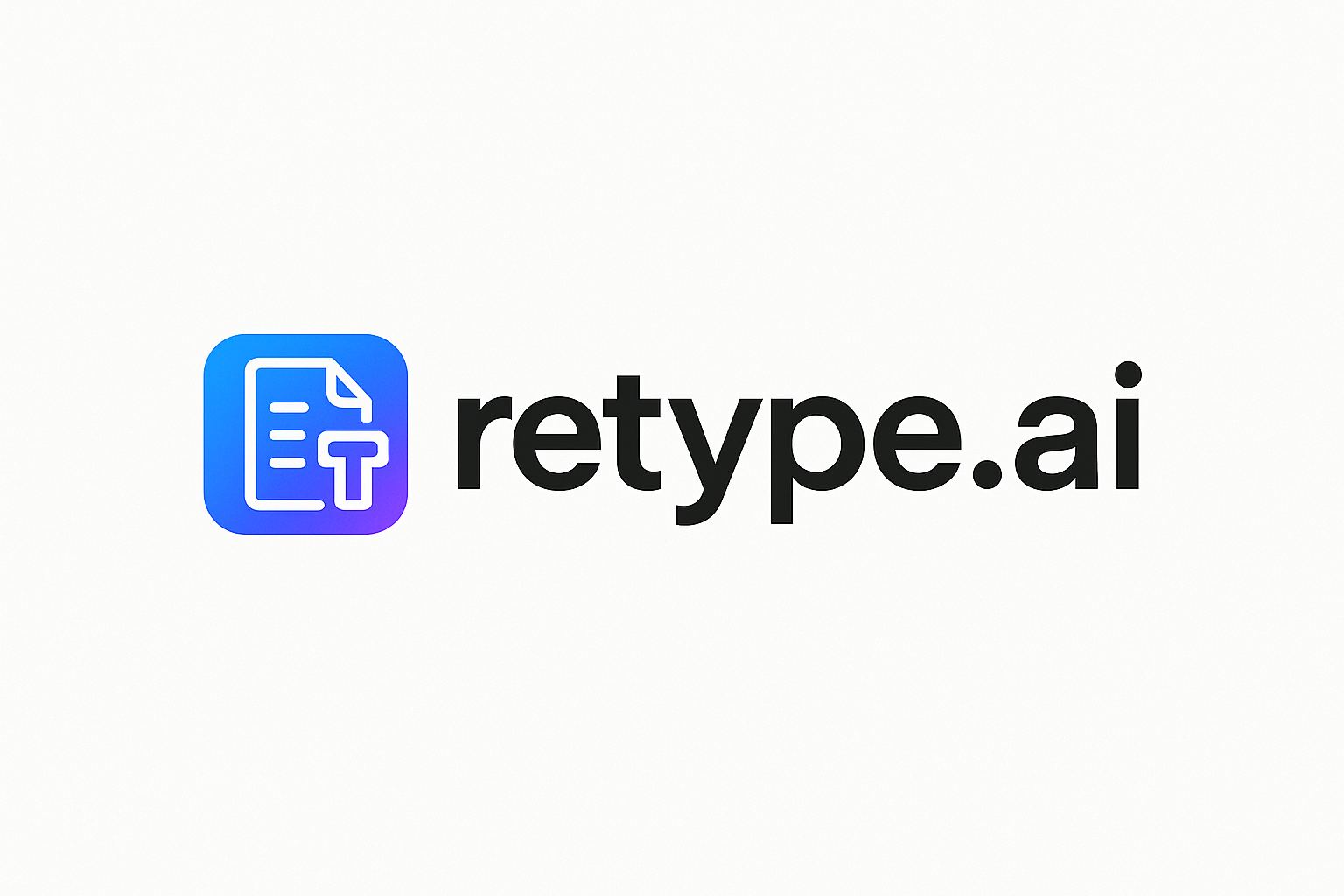 Domain retype.ai Brand