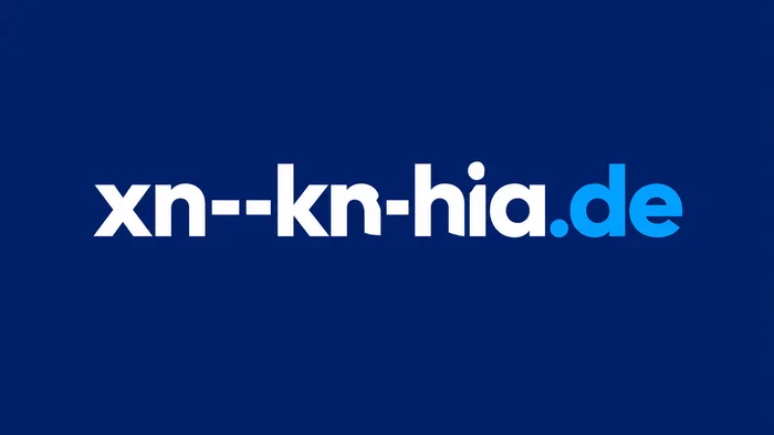 Domain xn--kn-hia.de Brand