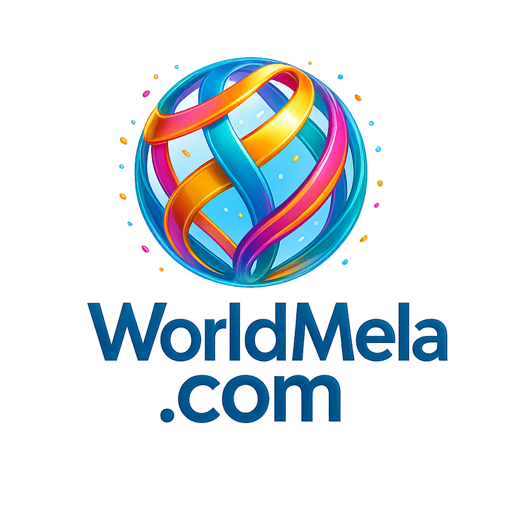 WorldMela.com logo