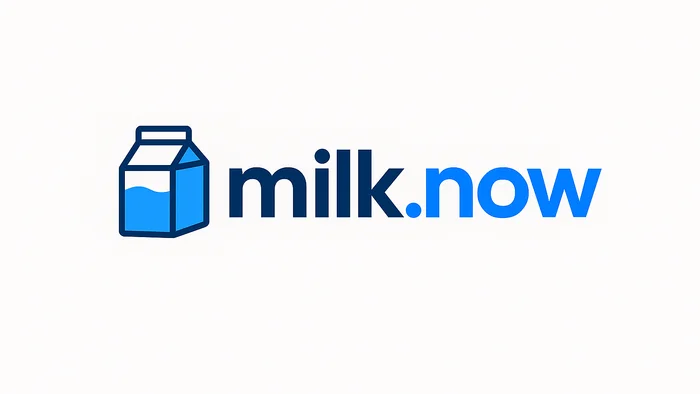 Domain milk.now Brand
