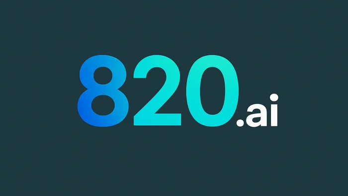 Domain 820.ai Brand