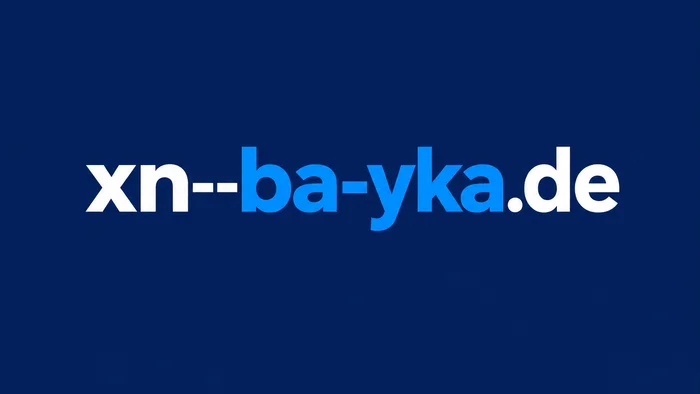 Domain xn--ba-yka.de Brand